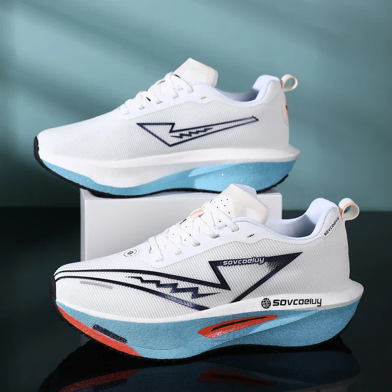 Running Shoes Carbon Board Speciality Marathon Men Sports Breathable Lightweight Women's Comfortable Athletic Nonskid Sneakers